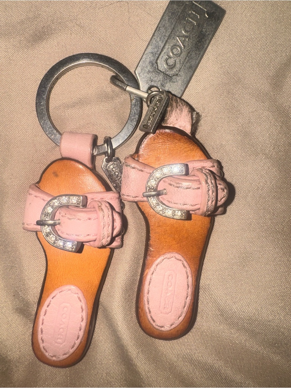COACH 9480 coach vintage pink flip flop super rare Y2K! Rare set!!!